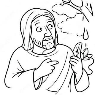 Temptation Of Jesus Coloring Pages