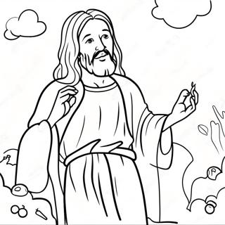 Jesus Resisting Temptation Coloring Page 55532-46186