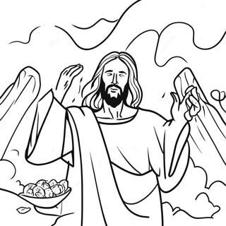 Jesus Resisting Temptation Coloring Page 55532-46187