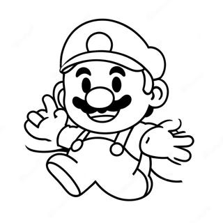 8 Bit Mario Coloring Page 5553-4435