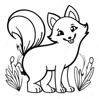 Beautiful Fox Coloring Page 55541-46196