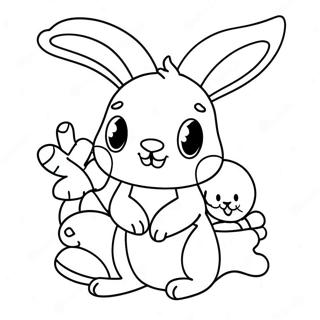 Christmas Bunny Coloring Page 55561-46211