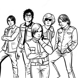 My Chemical Romance Coloring Page 55571-46219