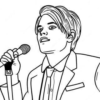 Gerard Way In Concert Coloring Page 55572-46221