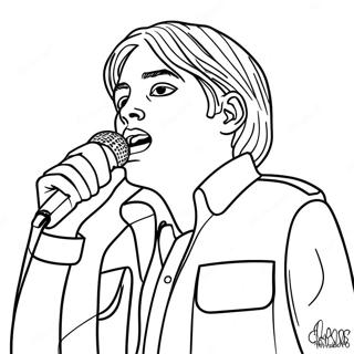 Gerard Way In Concert Coloring Page 55572-46222