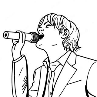 Gerard Way In Concert Coloring Page 55572-46223