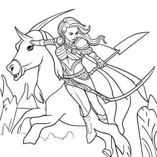 Aelin Galathynius In Battle Coloring Page 55582-46241