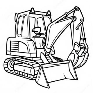 Backhoe Construction Vehicle Coloring Page 55591-46238