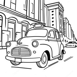 Taxi Coloring Pages