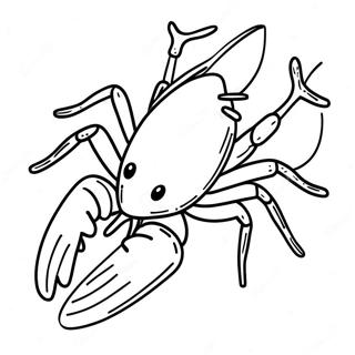 Crawfish Coloring Pages