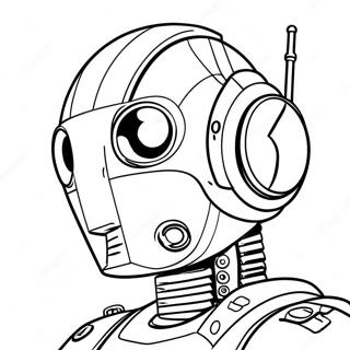 Metal Robot Coloring Page 55641-46274