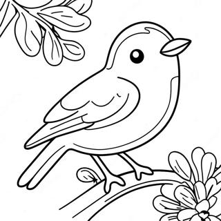 Spring Bird Coloring Page 55651-46283