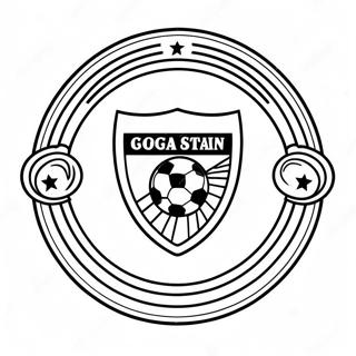 Colorful Soccer Team Crest Coloring Page 55662-46293