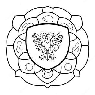 Colorful Soccer Team Crest Coloring Page 55662-46294