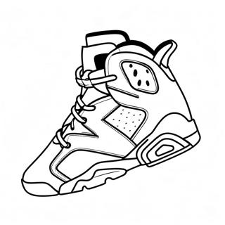 Jordan 6 Outline Coloring Pages