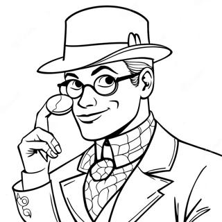 Riddler With Question Mark Coloring Page 55692-46319