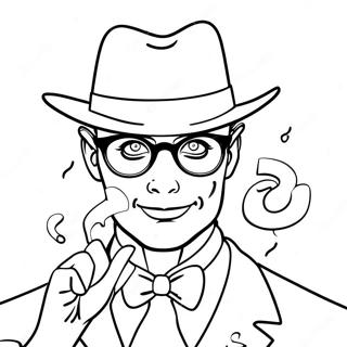 Riddler With Question Mark Coloring Page 55692-46320