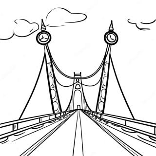 Bridge Coloring Pages