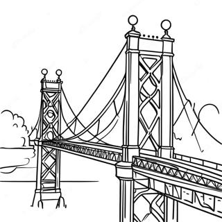 Suspension Bridge Coloring Page 55712-46332