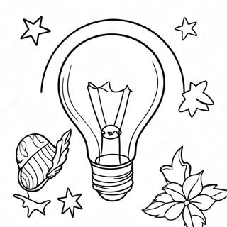 Christmas Light Bulb Coloring Page 5573-4452