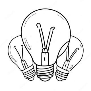 Colorful Christmas Light Bulbs Coloring Page 5574-4455