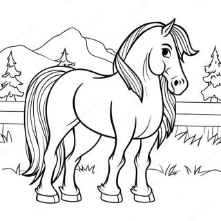 Draft Horse Coloring Page 55761-46371