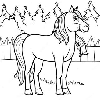 Clydesdale Horse Coloring Page 55781-46386