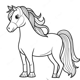 Clydesdale Horse Coloring Page 55781-46387