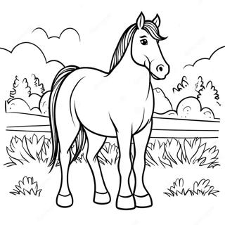 Clydesdale Horse Coloring Page 55781-46388