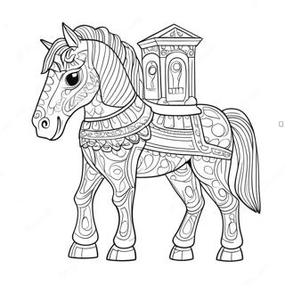 Trojan Horse Coloring Pages