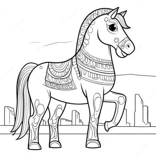 Trojan Horse Coloring Page 55791-46390