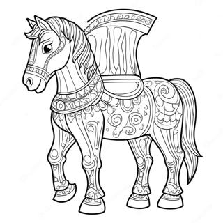 Trojan Horse Coloring Page 55791-46392