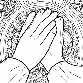 Praying Hands Coloring Pages