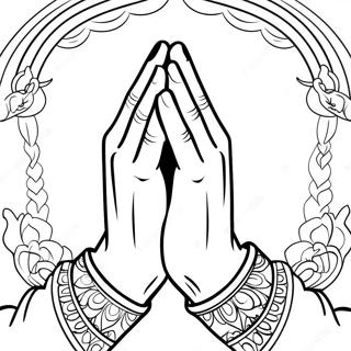 Praying Hands Coloring Page 55821-46418