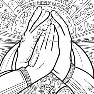 Praying Hands Coloring Page 55821-46419