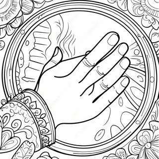 Praying Hands Coloring Page 55821-46420