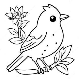 Realistic Bird Coloring Pages