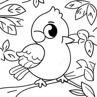 Realistic Bird Coloring Page 5583-4459