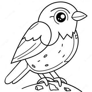 Realistic Bird Coloring Page 5583-4460