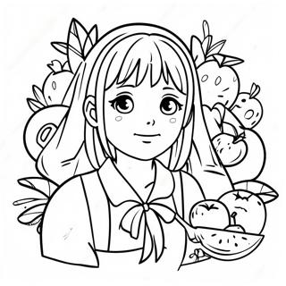 Fruits Basket Anime Coloring Pages