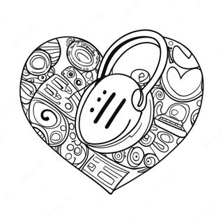 I Love Music Coloring Page 55871-46458