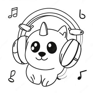 I Love Music Coloring Page 55871-46459