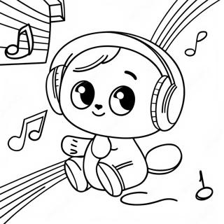 I Love Music Coloring Page 55871-46460