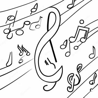 Colorful Musical Notes Coloring Page 55872-46462