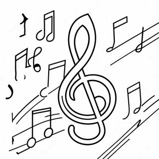 Colorful Musical Notes Coloring Page 55872-46463