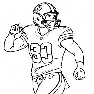 Nick Bosa In Action Coloring Page 55892-46478