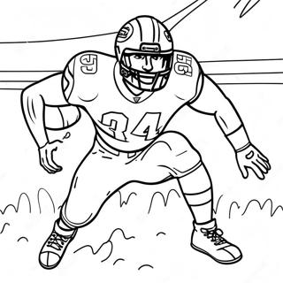 Nick Bosa In Action Coloring Page 55892-46480