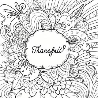 Thankful Words Coloring Page 55912-46490