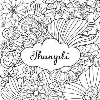 Thankful Words Coloring Page 55912-46491