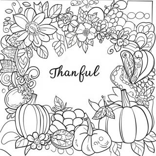 Thankful Words Coloring Page 55912-46492